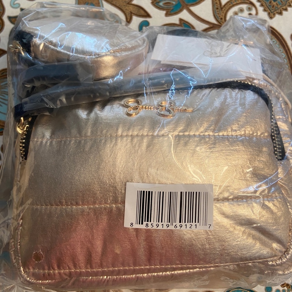 JESSICA SIMPSON Portia Shimmering Crossbody Bag - Picture 7 of 9